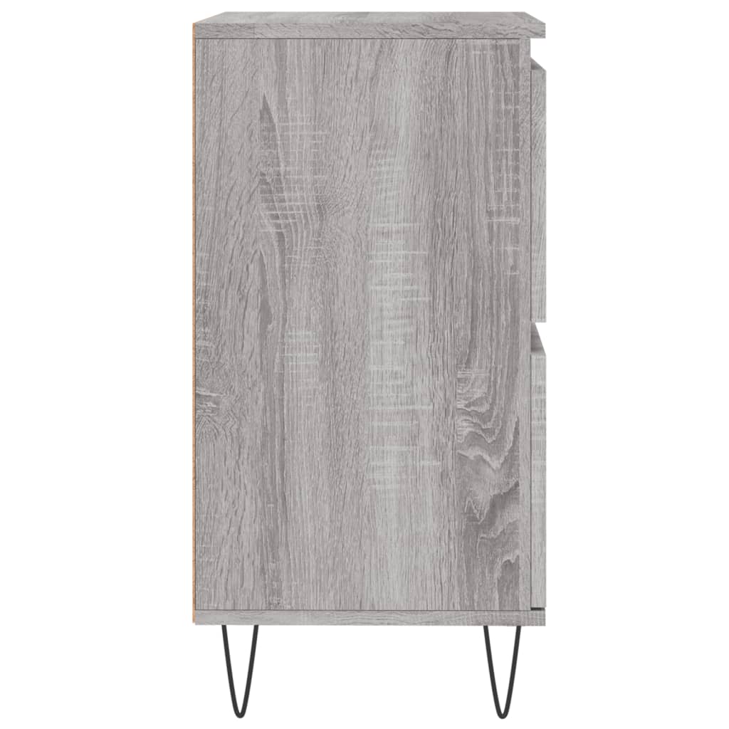 Dressoirs 3 St Bewerkt Hout Grijs Sonoma Eikenkleurig