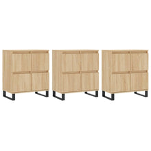 Dressoirs 3 St Bewerkt Hout Sonoma Eiken