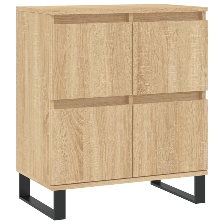 Dressoirs 3 St Bewerkt Hout Sonoma Eiken