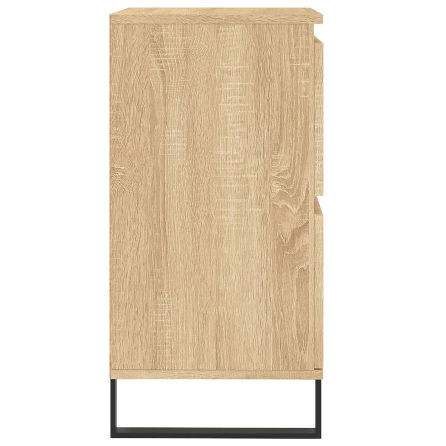 Dressoirs 3 St Bewerkt Hout Sonoma Eiken