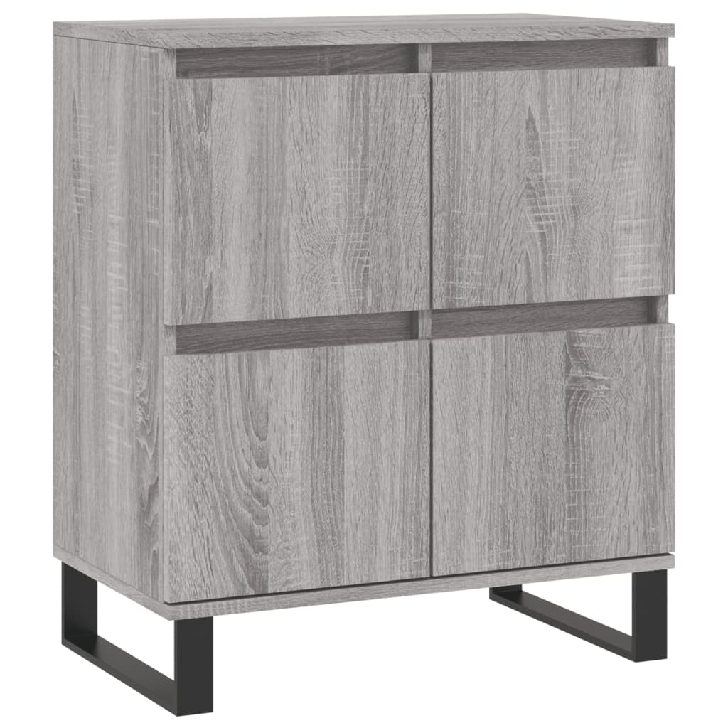 Dressoirs 3 St Bewerkt Hout Grijs Sonoma Eikenkleurig