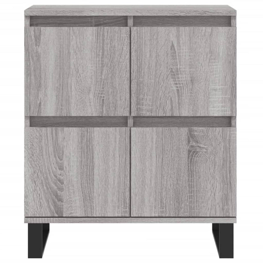 Dressoirs 3 St Bewerkt Hout Grijs Sonoma Eikenkleurig