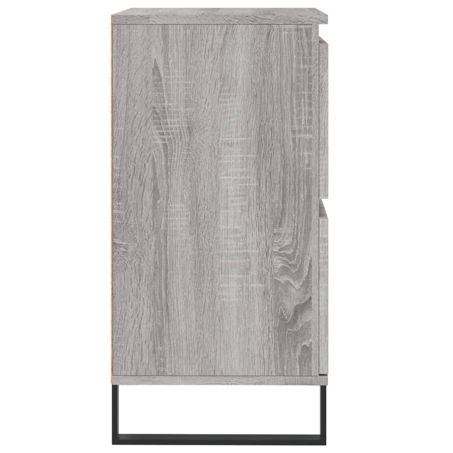 Dressoirs 3 St Bewerkt Hout Grijs Sonoma Eikenkleurig