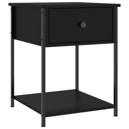 Nachtkastjes 2 St 44X45X58 Cm Bewerkt Hout Zwart