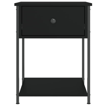Nachtkastjes 2 St 44X45X58 Cm Bewerkt Hout Zwart