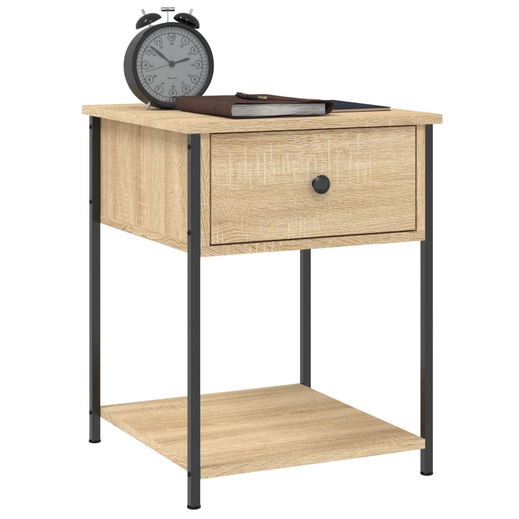Nachtkastjes 2 St 44X45X58 Cm Sonoma Eikenkleurig