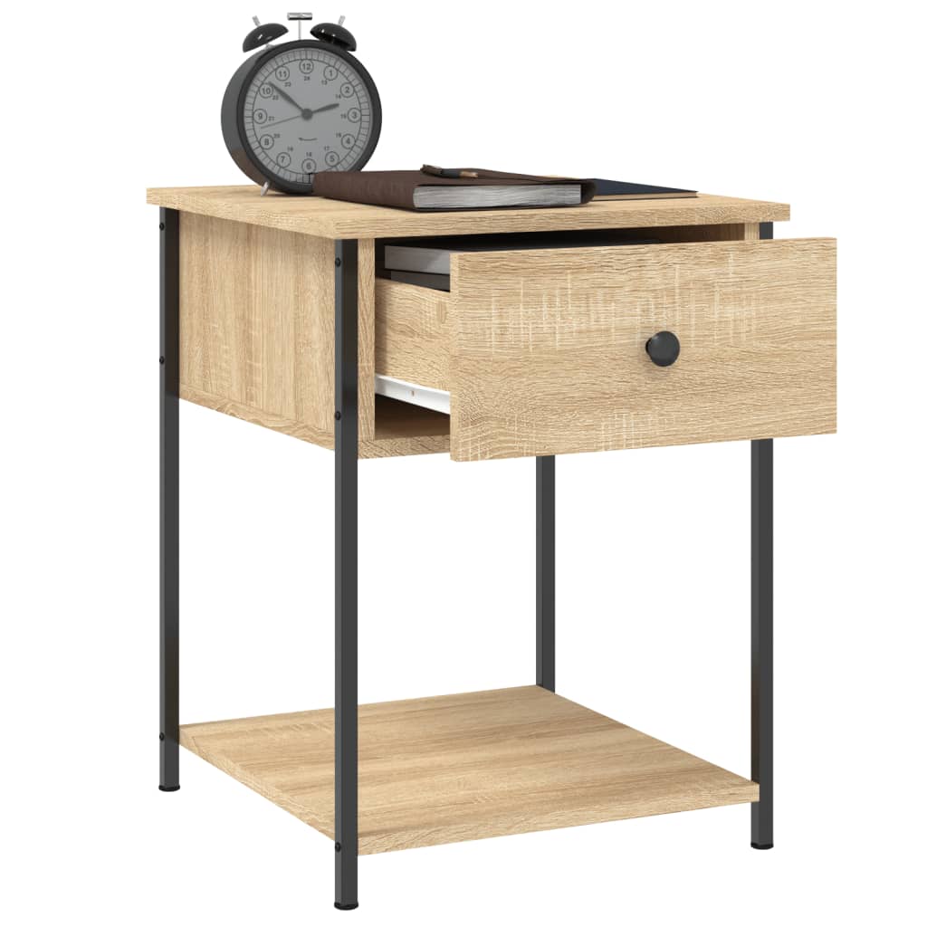 Nachtkastjes 2 St 44X45X58 Cm Sonoma Eikenkleurig