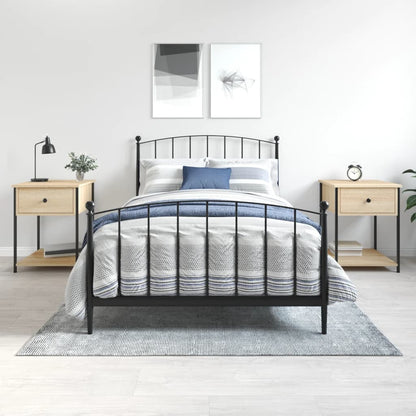 Nachtkastjes 2 St 44X45X58 Cm Sonoma Eikenkleurig