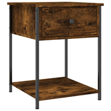 Nachtkastje 44X45X58 Cm Bewerkt Hout Gerookt Eikenkleurig