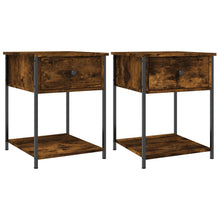 Nachtkastjes 2 St 44X45X58 Cm Bewerkt Hout Gerookt Eikenkleurig