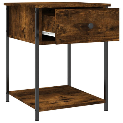 Nachtkastjes 2 St 44X45X58 Cm Bewerkt Hout Gerookt Eikenkleurig
