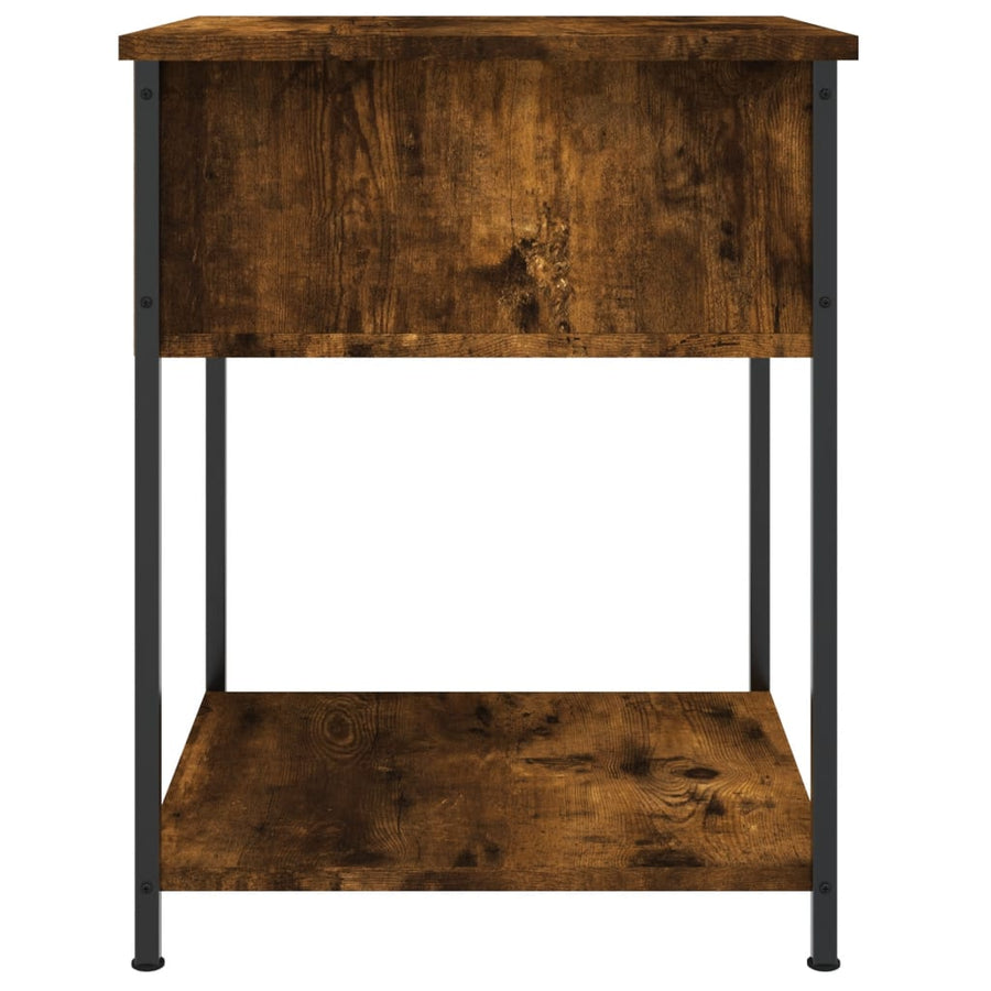 Nachtkastjes 2 St 44X45X58 Cm Bewerkt Hout Gerookt Eikenkleurig
