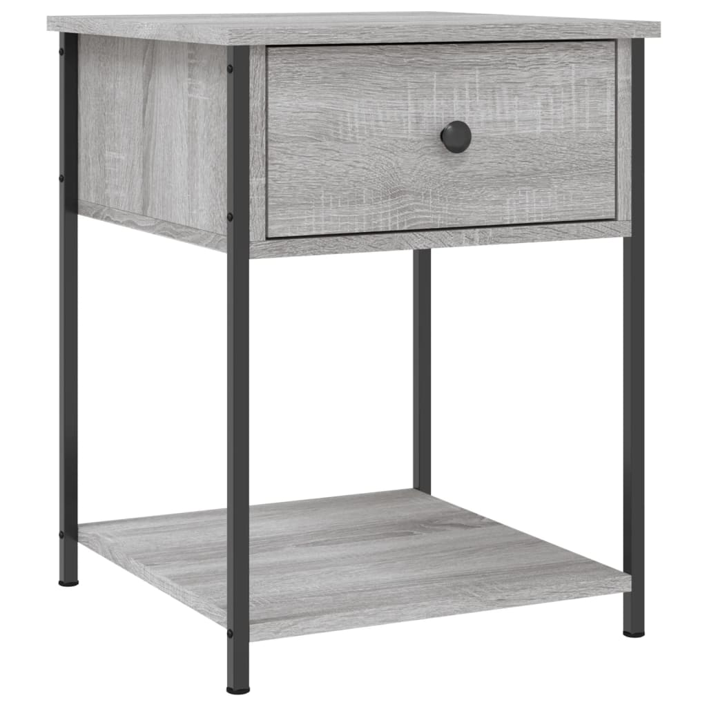 Nachtkastjes 2 St 44X45X58 Cm Bewerkt Hout Grijs Sonoma Eiken