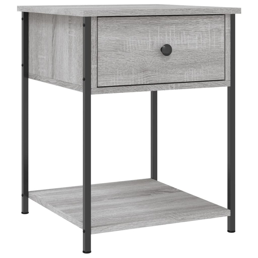 Nachtkastjes 2 St 44X45X58 Cm Bewerkt Hout Grijs Sonoma Eiken