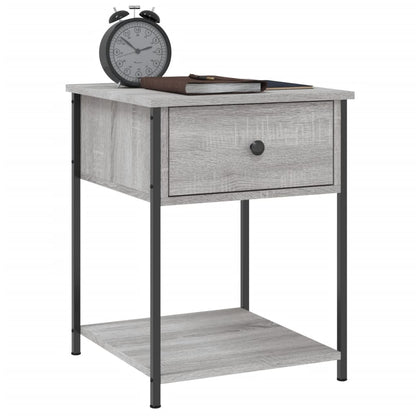 Nachtkastjes 2 St 44X45X58 Cm Bewerkt Hout Grijs Sonoma Eiken