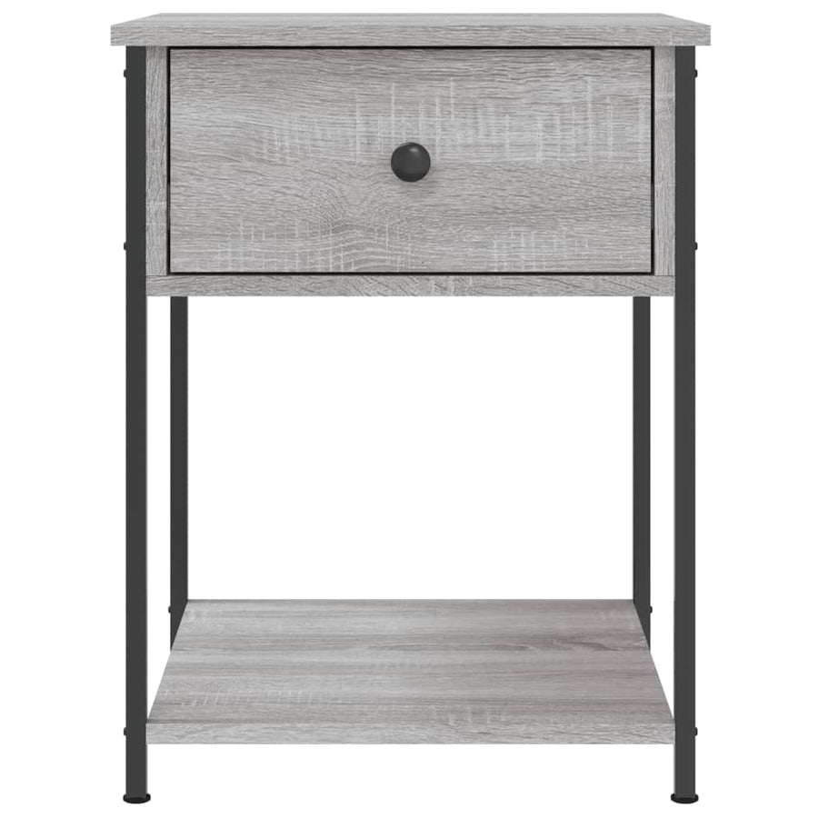 Nachtkastjes 2 St 44X45X58 Cm Bewerkt Hout Grijs Sonoma Eiken