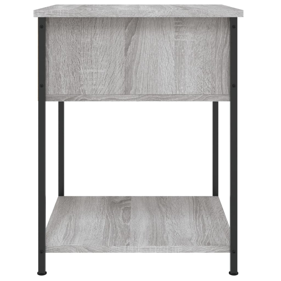 Nachtkastjes 2 St 44X45X58 Cm Bewerkt Hout Grijs Sonoma Eiken