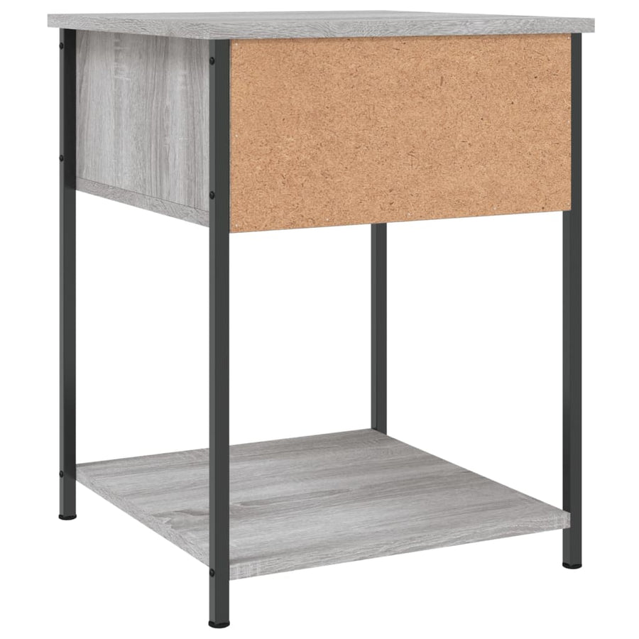 Nachtkastjes 2 St 44X45X58 Cm Bewerkt Hout Grijs Sonoma Eiken