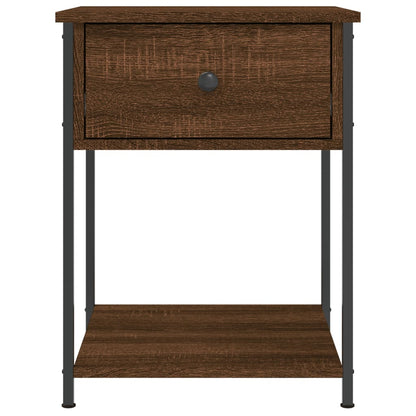 Nachtkastje 44X45X58 Cm Bewerkt Hout Bruin Eikenkleur