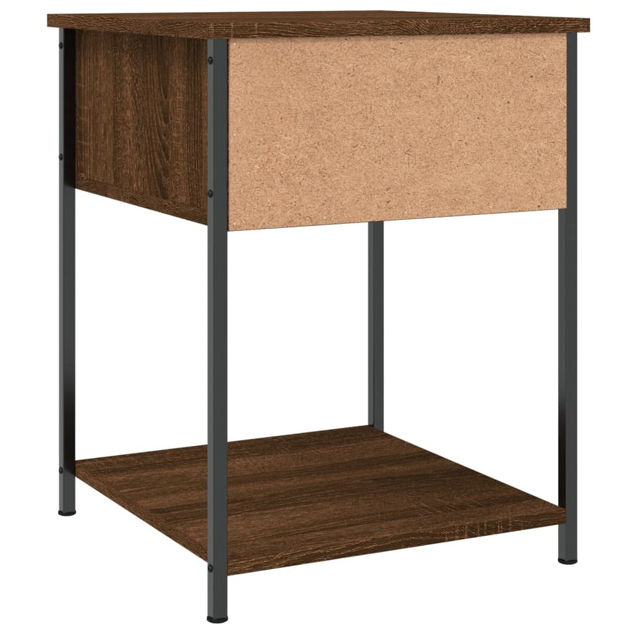 Nachtkastjes 2 St 44X45X58 Cm Bewerkt Hout Bruin Eikenkleur