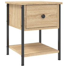 Nachtkastje 34X35,5X45 Cm Bewerkt Hout Kleurig 1 Sonoma eiken