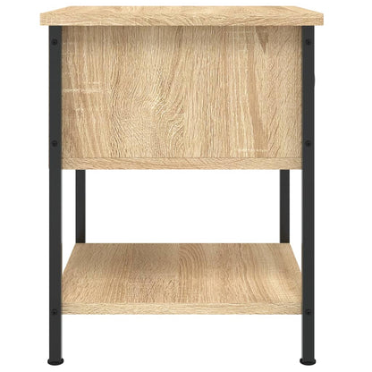 Nachtkastje 34X35,5X45 Cm Bewerkt Hout Kleurig 1 Sonoma eiken