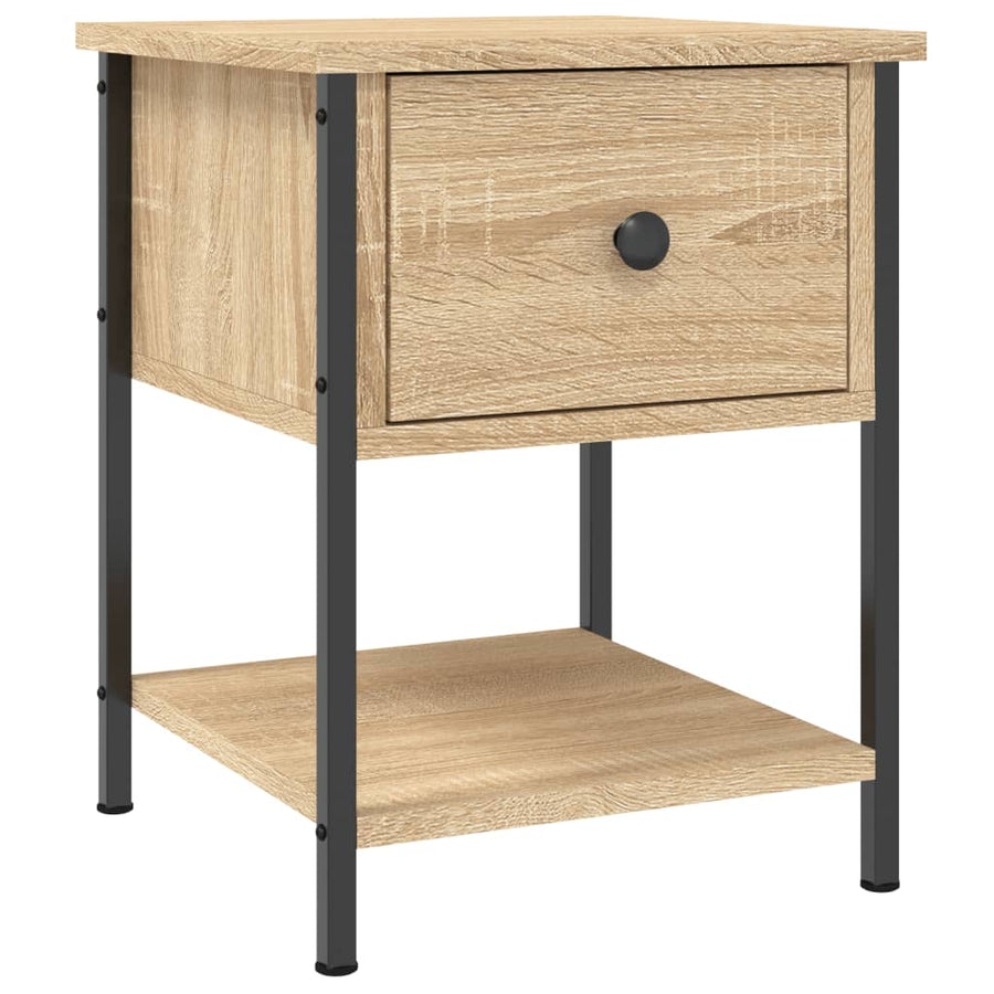 Nachtkastjes 34X35,5X45 Cm Kleurig 2 Sonoma eiken