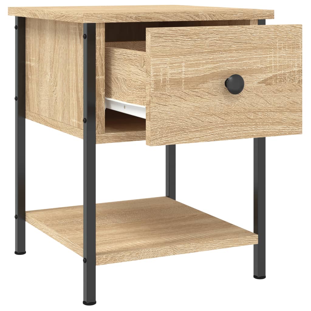 Nachtkastjes 34X35,5X45 Cm Kleurig 2 Sonoma eiken