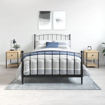 Nachtkastjes 34X35,5X45 Cm Kleurig 2 Sonoma eiken