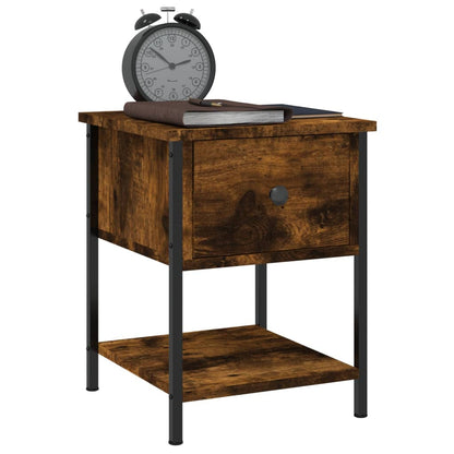 Nachtkastjes 34X35,5X45 Cm Bewerkt Hout Kleur 2 Gerookt eiken