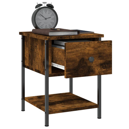 Nachtkastjes 34X35,5X45 Cm Bewerkt Hout Kleur 2 Gerookt eiken
