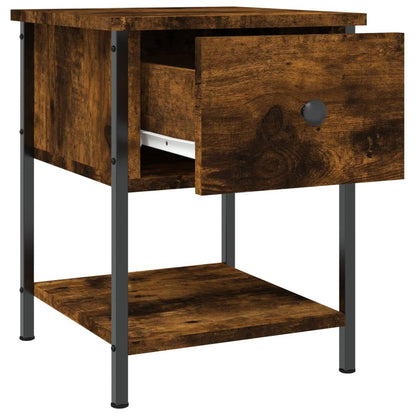 Nachtkastjes 34X35,5X45 Cm Bewerkt Hout Kleur 2 Gerookt eiken