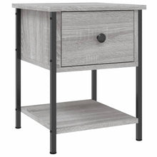 Nachtkastjes 34X35,5X45 Cm Bewerkt Hout Eiken 2 Grijs sonoma