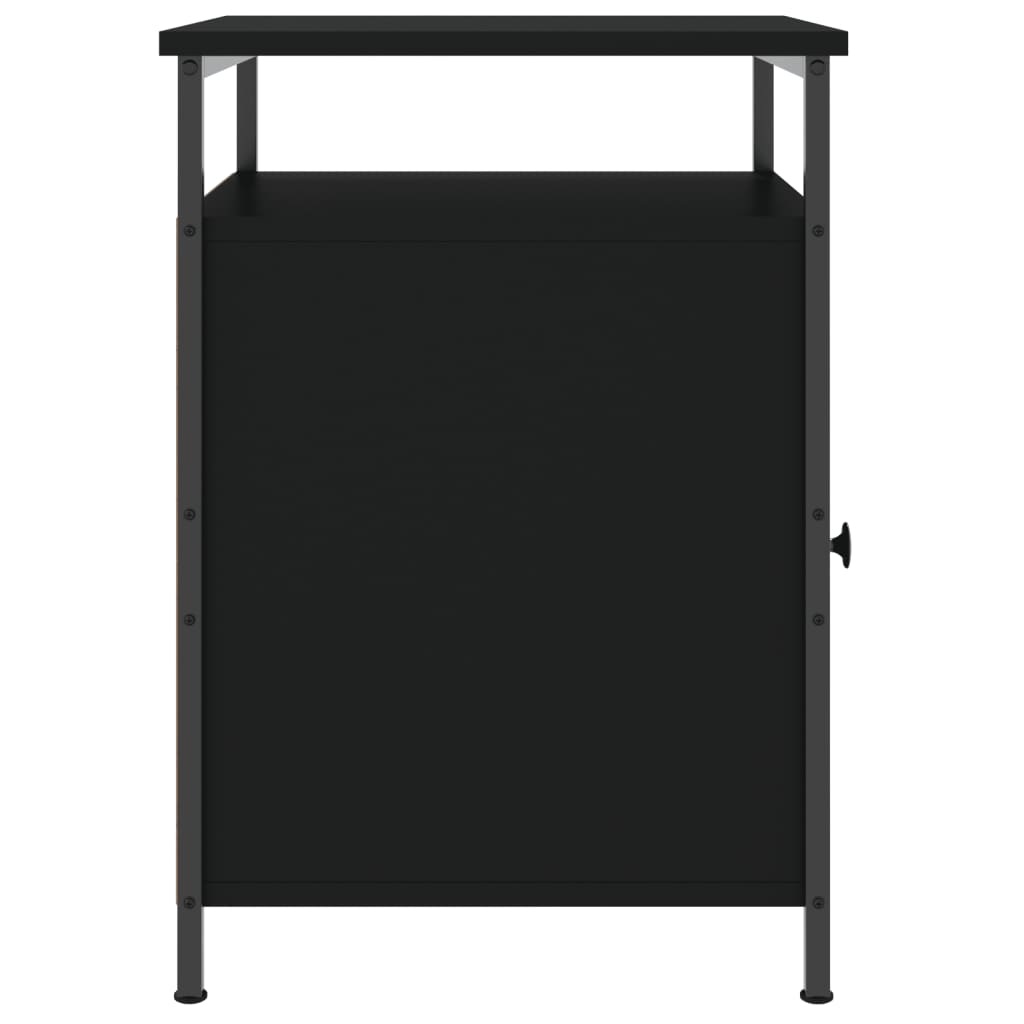 Nachtkastjes 40X4X60 Cm Bewerkt Hout 2 Zwart