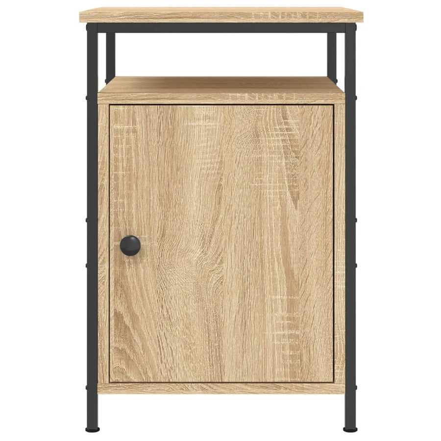 Nachtkastje 40X42X60 Cm Bewerkt Hout Kleurig 1 Sonoma eiken