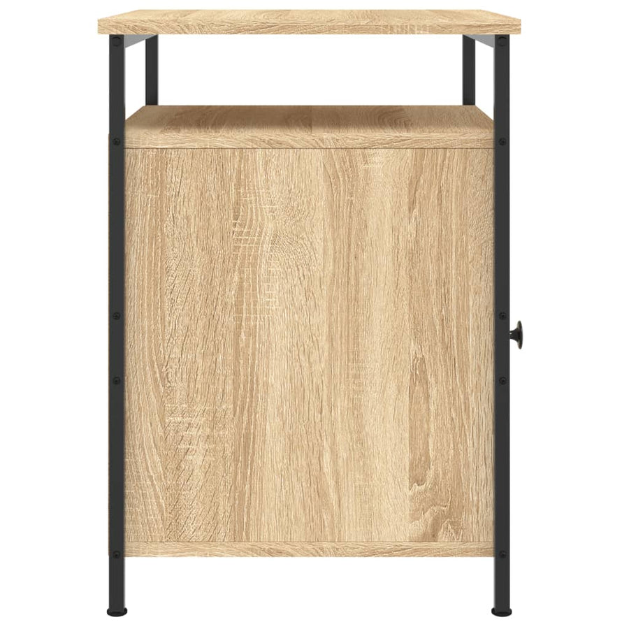 Nachtkastje 40X42X60 Cm Bewerkt Hout Kleurig 1 Sonoma eiken
