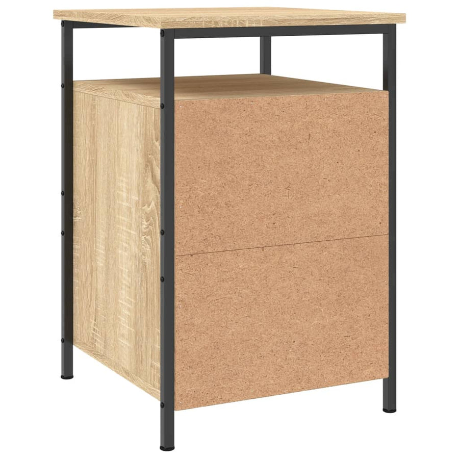 Nachtkastje 40X42X60 Cm Bewerkt Hout Kleurig 1 Sonoma eiken