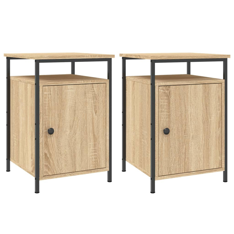 Nachtkastjes 40X4X60 Cm Bewerkt Hout Kleurig 2 Sonoma eiken