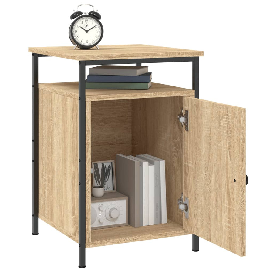 Nachtkastjes 40X4X60 Cm Bewerkt Hout Kleurig 2 Sonoma eiken