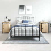Nachtkastjes 2 st 40x42x60 cm bewerkt hout sonoma eiken