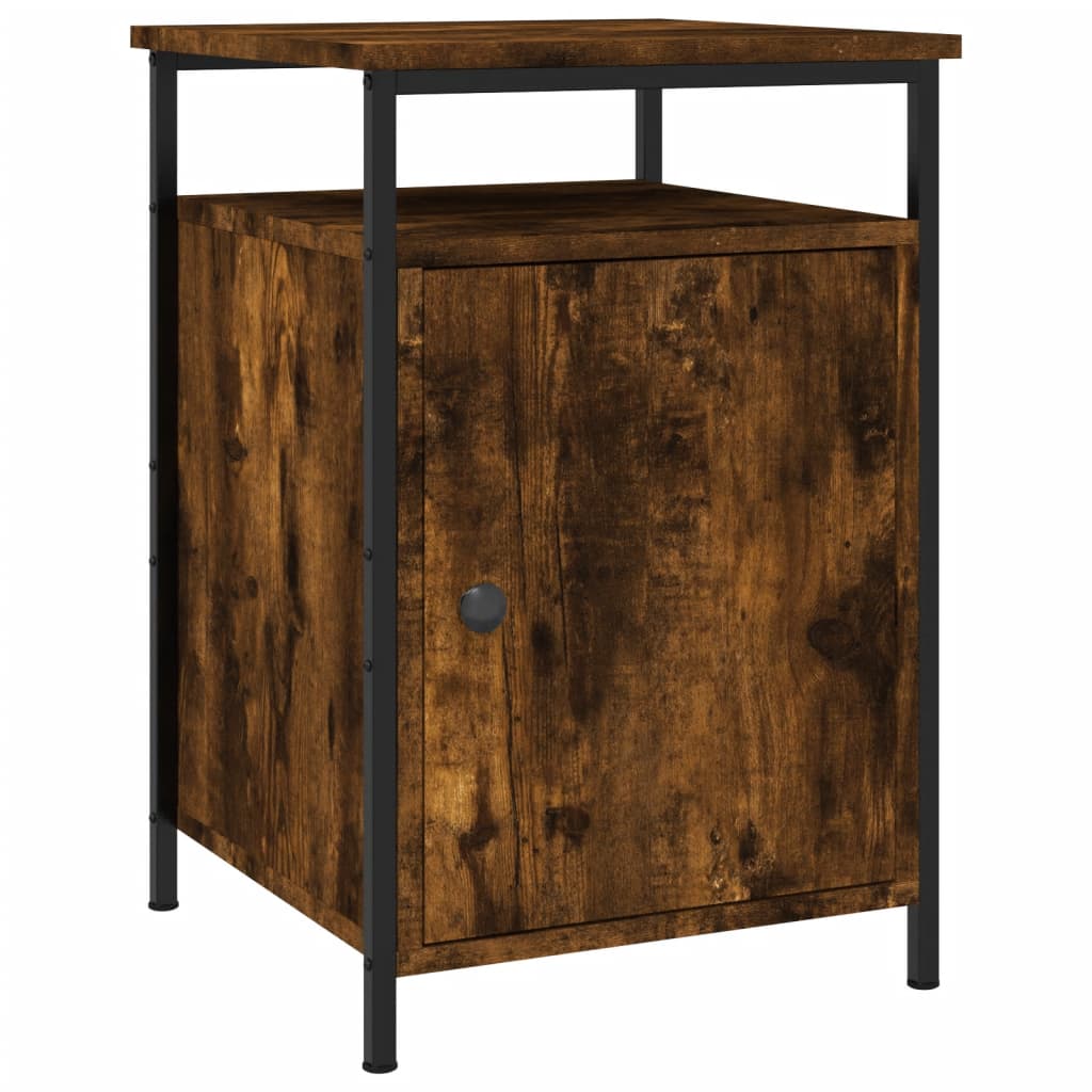 Nachtkastjes 2 St 40X42X60 Cm Bewerkt Hout Gerookt Eikenkleurig