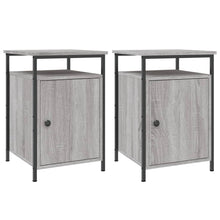 Nachtkastjes 40X4X60 Cm Bewerkt Hout Eiken 2 Grijs sonoma