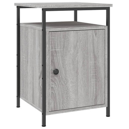 Nachtkastjes 40X4X60 Cm Bewerkt Hout Eiken 2 Grijs sonoma