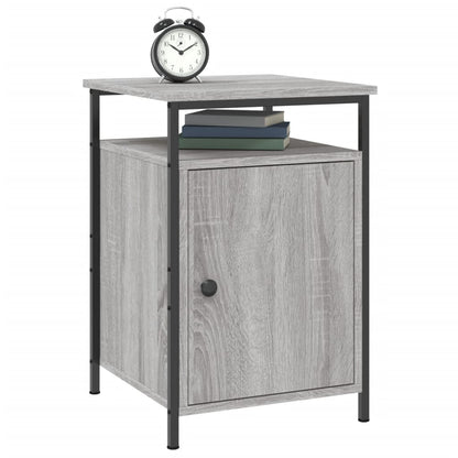 Nachtkastjes 40X4X60 Cm Bewerkt Hout Eiken 2 Grijs sonoma