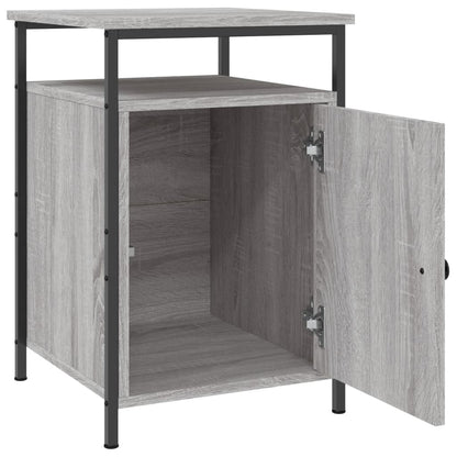 Nachtkastjes 40X4X60 Cm Bewerkt Hout Eiken 2 Grijs sonoma