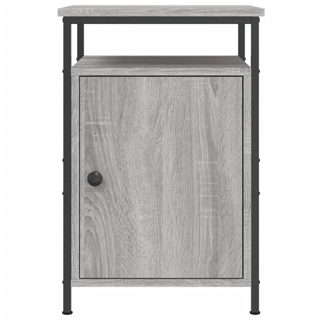 Nachtkastjes 40X4X60 Cm Bewerkt Hout Eiken 2 Grijs sonoma