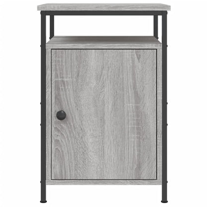 Nachtkastjes 40X4X60 Cm Bewerkt Hout Eiken 2 Grijs sonoma