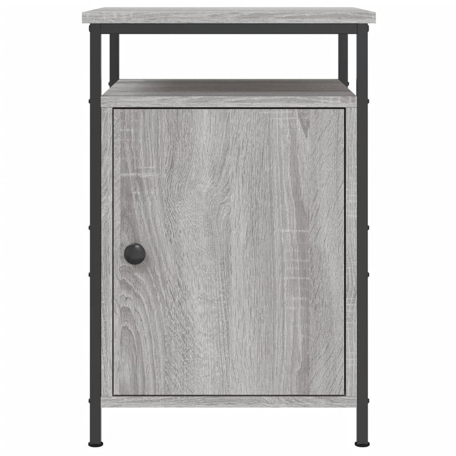 Nachtkastjes 40X4X60 Cm Bewerkt Hout Eiken 2 Grijs sonoma
