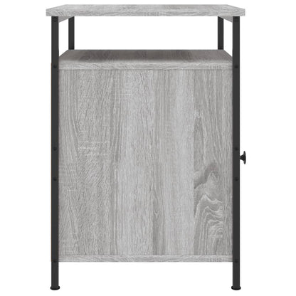 Nachtkastjes 40X4X60 Cm Bewerkt Hout Eiken 2 Grijs sonoma