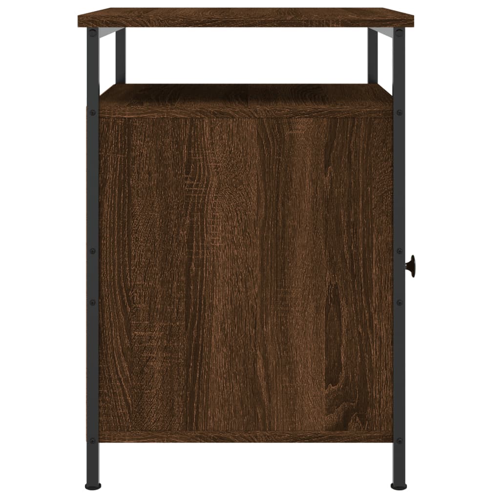 Nachtkastje 40X42X60 Cm Bewerkt Hout Bruin Eikenkleur